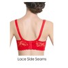 Allegra K Women Full Cup Breathable Comfort Floral Lace Non-Padded Underwired Bra - 2 of 4