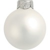 Northlight 40ct Silver Matte Glass Ball Christmas Ornaments 1.5" (40mm) - 2 of 4
