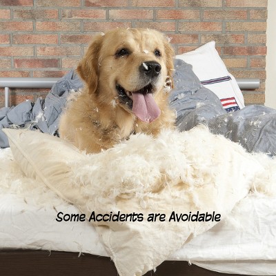 Brown 4-Panel Folding Wooden Pet Gate for Doorways and Stairs