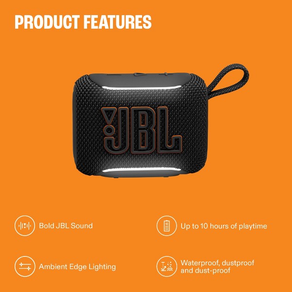 Altavoz portátil Bluetooth JBL Go 5 - Rojo 2