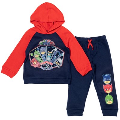 PJ Masks Gekko Owlette Catboy Fleece Pullover Hoodie and Pants Outfit Set Little Kid
