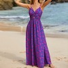 Women's Floral Print Knotted V-Neck Maxi Dress - Cupshe - image 3 of 4