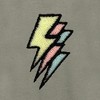 Dalix Lightning Bolt Glow in the Dark Embroidered Zip Hoodie Fleece Long Sleeve Pocket Warm Soft Mens - 2 of 4