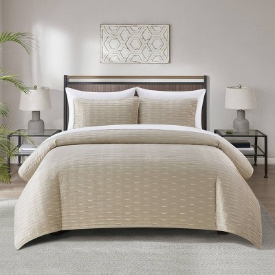 Chic Home Design 3pc Queen Cassidy Quilt Set Beige : Target