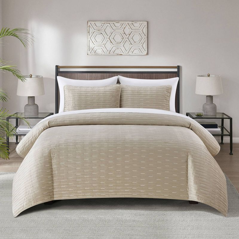 Chic Home Design 7pc Queen Cassidy Quilt Set, 1 of 8