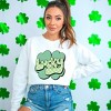 Simply Sage Market Women's Graphic Sweatshirt Lucky With Clover - 2 of 4