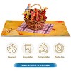 Frndly by Paper Love 3D Pop Up Greeting Card, Fall Flower Basket, For Fall, Thanksgiving, Thinking of You, Sympathy, All Occasions - 8" x 6" Cover - 4 of 4