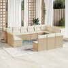 vidaXL Garden Sofa Set Beige, Cream white - 2 of 4