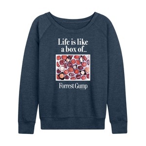 Women's - Forrest Gump - Life Is Like A Box Of Chocolates Lightweight French Terry Slouchy - 1 of 4