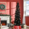 NicBex 5ft Artificial Pencil Christmas Tree Slim Tree with 294 Branch Tips and Plastic Stand for Decoration - 3 of 4