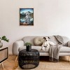 Stupell Industries Dog by Campfire Landscape Floating Frame Canvas Art - 3 of 4