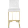 Modway Privy Gold Stainless Steel Upholstered Fabric Bar Stool - 4 of 4