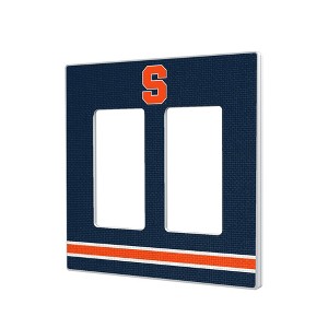 NCAA ACC Universities Stripe Hidden-Screw Light Switch Plate for Double Rocker - 1 of 4
