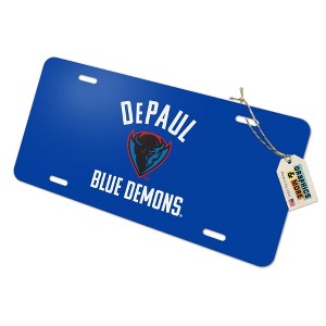 DePaul Blue Demon Novelty Metal Vanity Tag License Plate - 1 of 4