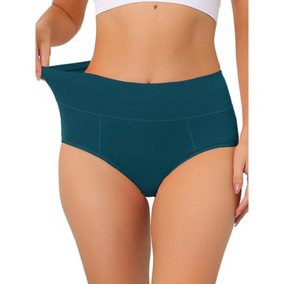 Allegra K Women's High Waist Available In Plus Size Tummy Control Briefs  Dark Blue Small : Target