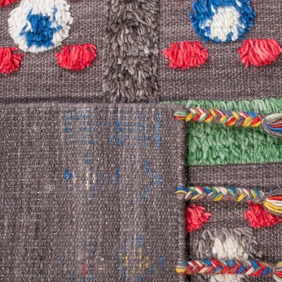 Hand-Tufted Casablanca Blue Wool Shag Rug 8' x 10'