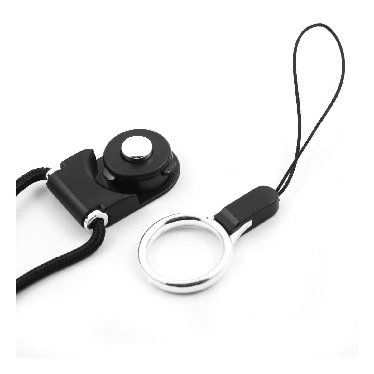 Unique Bargains Cell Phone Camera Mp3 Mp4 Detachable Neck Lanyard Band Strap Rope String Black - thumbnail 3