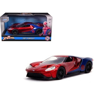 2017 Ford GT "Spider-Man" Theme "Marvel" Series 1/32 Diecast Model Car by Jada - 1 of 4