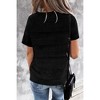 Womens V Neck Lightweight Crochet Sweater Color Block Pullover Sweater Summer T Shirts 2024 - 2 of 4