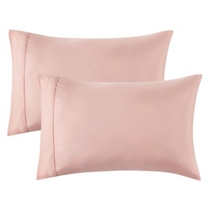 Bedsure-Polyester Microfiber Pillowcase 2 Pack Super Soft and Cozy Peached Fabric - 1 of 4