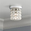 Vienna Full Spectrum Cesenna Modern Ceiling Light Flush Mount Fixture 4 3/4" Wide Chrome Studded Glass Crystal for Bedroom Kitchen Living Room Hallway - 2 of 4
