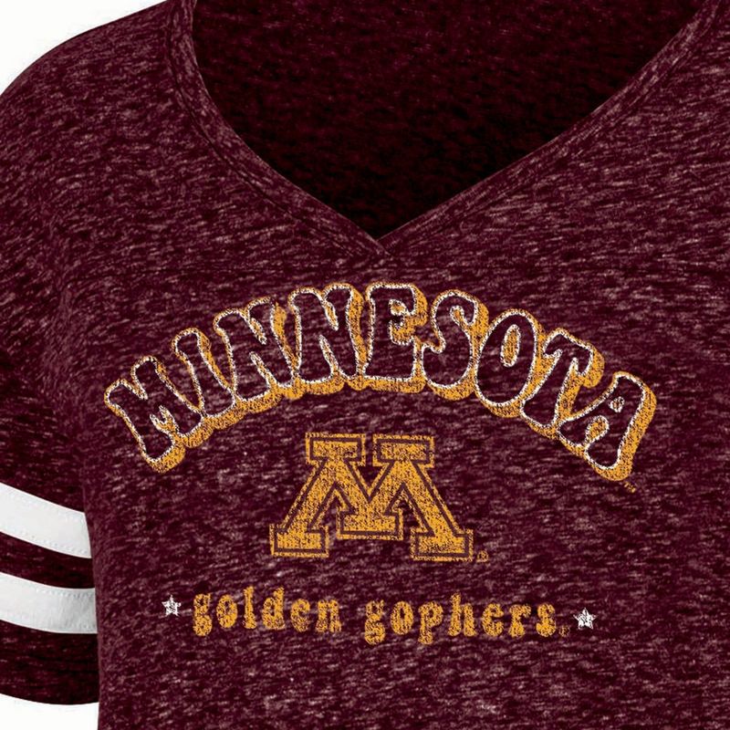 NCAA Minnesota Golden Gophers Girls&#39; Tape T-Shirt, 3 of 4