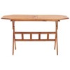 vidaXL Garden Table Natural Wood Solid Acacia Wood Medium Foldable - 2 of 4