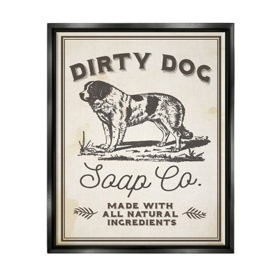 Stupell Industries Dirty Dog Soap Co Vintage Sign