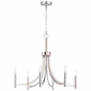 Maxim Lighting Lyndon 6 - Light Chandelier in  Satin Nickel - 1 of 3