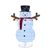 Plush Lantern Snowman with 200 White LED Lights for Indoor Outdoor Christmas Decoration 27.17 x 25 x 3.94 Inches - 4 of 4