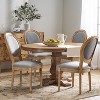 Christopher Knight Home Naclerio French Country Fabric Upholstered Wood 5 Piece Dining Set - 2 of 4