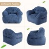 Whizmax Bean Bag Chair with Ottoman, 37.5 Lbs High-Density Foam Filling Beanbag Sofa with Armrests,Corduroy Floor Sofa,Giant Lazy Sofa with Foot Rest - 4 of 4