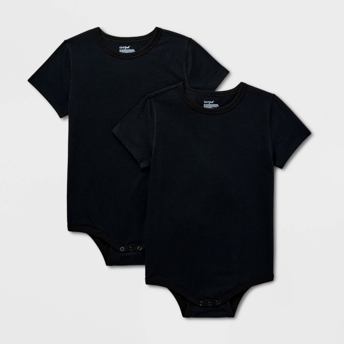 Kids' Adaptive 2pk Short Sleeve Bodysuit - Cat & Jack™