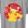 Women's - Pokémon - Pikachu Santa Hat Ugly Sweater Short Sleeve Graphic T-Shirt - 2 of 4