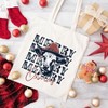 City Creek Prints Merry Oxmas Canvas Tote Bag - 15x16 - Natural - 2 of 2