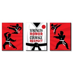 Big Dot of Happiness Karate Master - Martial Arts Wall Art and Kids Room Decor - 7.5 x 10 inches - Set of 3 Prints - 1 of 4