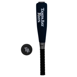MLB Tampa Bay Rays Franklin Sports 21" Jumbo Foam Bat & Ball Set - 1 of 4
