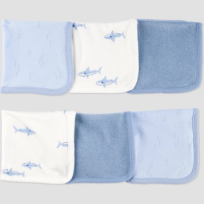 Carter's Just One You®️ Baby Shark Washcloth - Blue