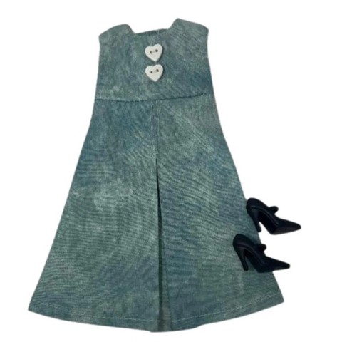 Детские платья Doll Clothes Superstore Sleeveless Patchwork Summer Dress with Matching Purse for 15 Inch Baby Dolls