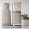 OU Soap Dispenser & Toothbrush Holder, Durable, Dual Bathroom Set 16.9oz Soap Dispenser, Nonslip  Toothbrush Holder, Bathroom Countertop Organizer - 3 of 3