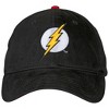 Adult The Flash Classic Symbol Curved Brim Adjustable Dad Hat - 2 of 4