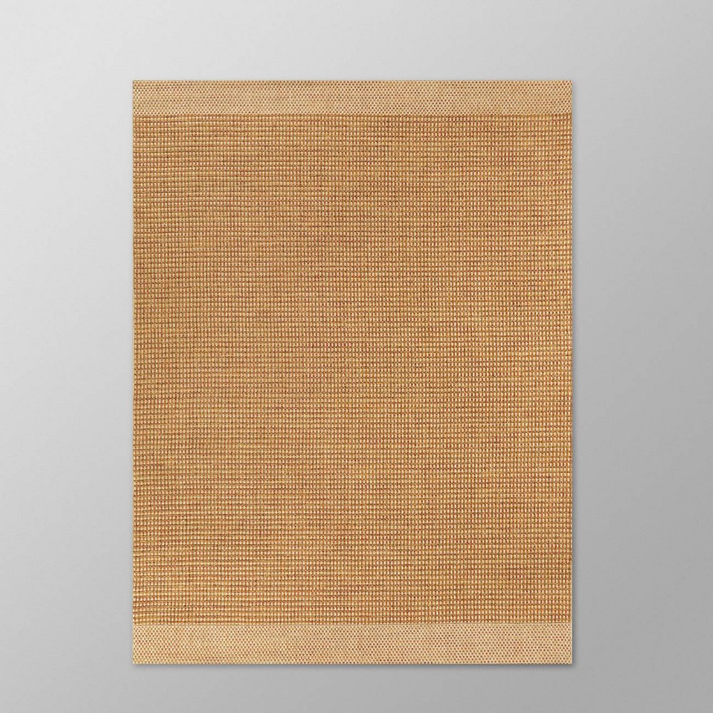 5' x 7' Prairie Stripe Outdoor Rug Orange - Threshold™