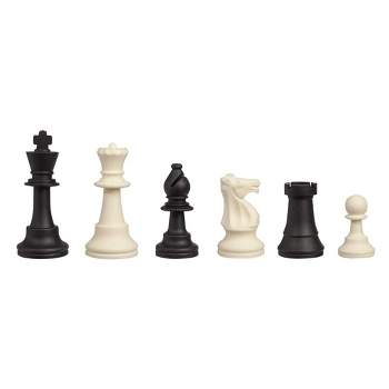WE Games Silicone Staunton Tournament Chess Pieces, 3.75 inch King