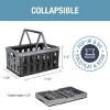 CleverMade Collapsible 3pk 24L 100% Recycled Shopping Basket Stone - 4 of 4
