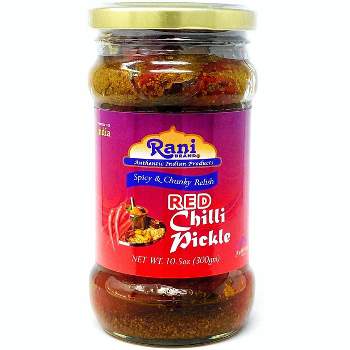 Red Chilli Pickle Hot (Achar, Indian Relish) - 10.5oz (300g) - Rani Brand Authentic Indian Products