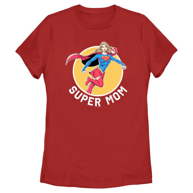 Women's Superman Supergirl Mom T-Shirt, 1 of 5