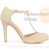 Perphy Women's Buckle T-Strap Ankle Stiletto Heels Mary Janes Pumps - 3 of 4