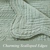 KWPZQEB Quilted Throw Blanket- Microfiber Quilt Throw with Scallop Edge Design, Reversible Versatile Lap Quilt for All Seasons, Lightweight Throws - 3 of 4