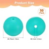Unique Bargains Round Loose Rubber Beads Craft Smooth Ball Small Hole for DIY Crafts 50 Pcs - 3 of 4