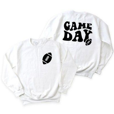 Simply Sage Market Women's Graphic Sweatshirt Game Day Football Front and Back Design